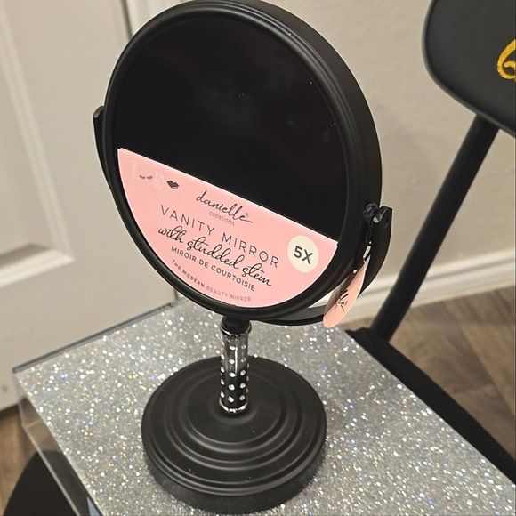 Danielle Creations Studded Stem Standing Mirror - Picture 4 of 7